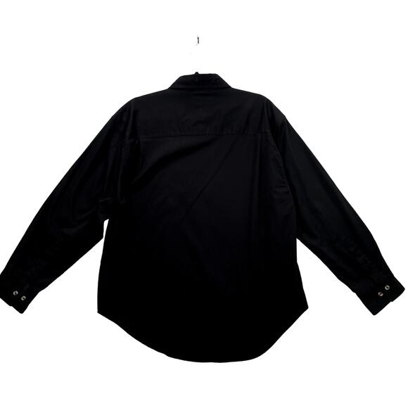 Planet Mars M&M Size M Shirt Button Up Long Sleeve Embroidered Candy Black - Picture 3 of 10